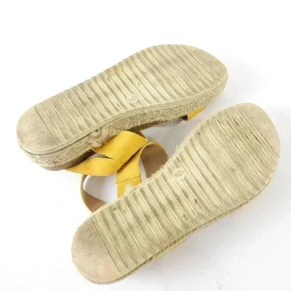 Sun Tan Platform Espadrille Strappy Sandals - 9 - Picture 4 of 8